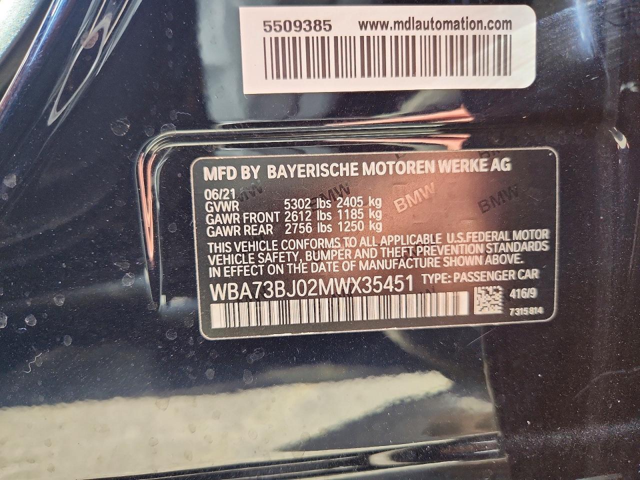 2021 BMW 540 Xi - zdjęcie 12