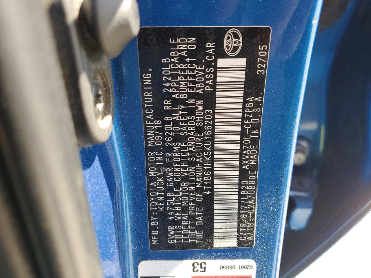 2019 Toyota Camry Xse - zdjęcie 12