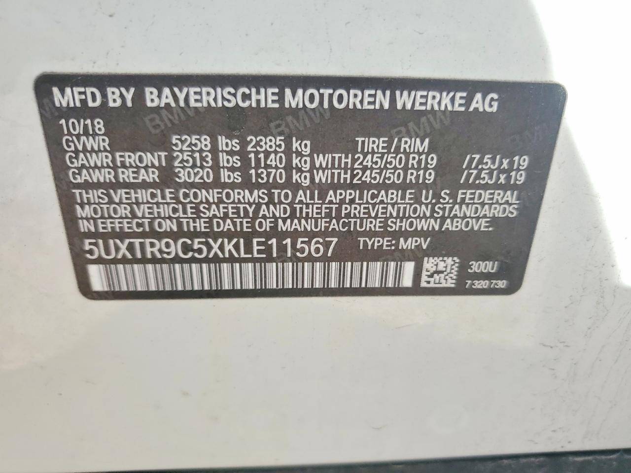 2019 BMW X3 xDrive30I - zdjęcie 13