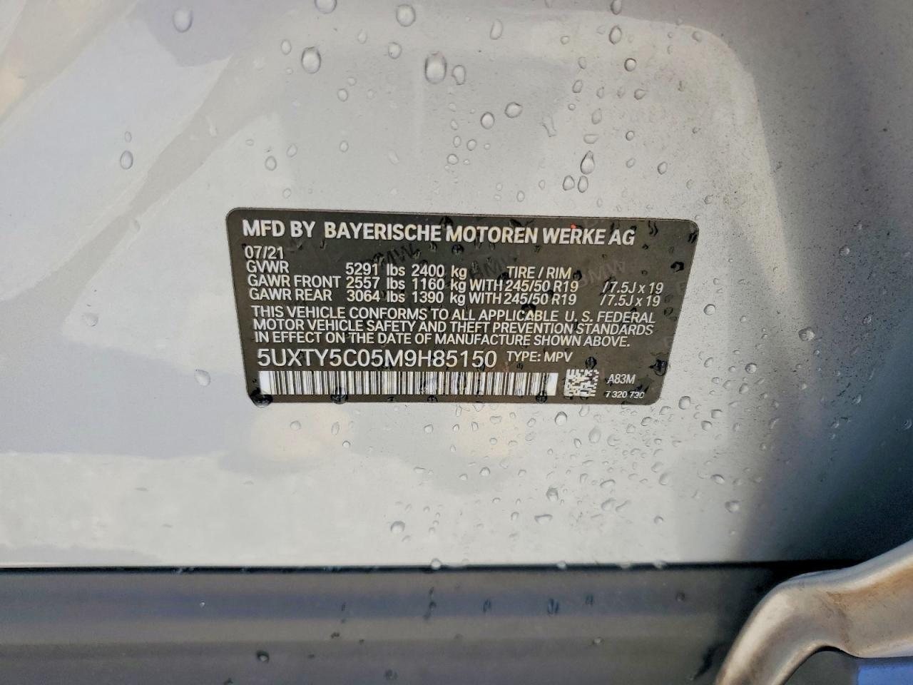 2021 BMW X3 xDrive30I - zdjęcie 14
