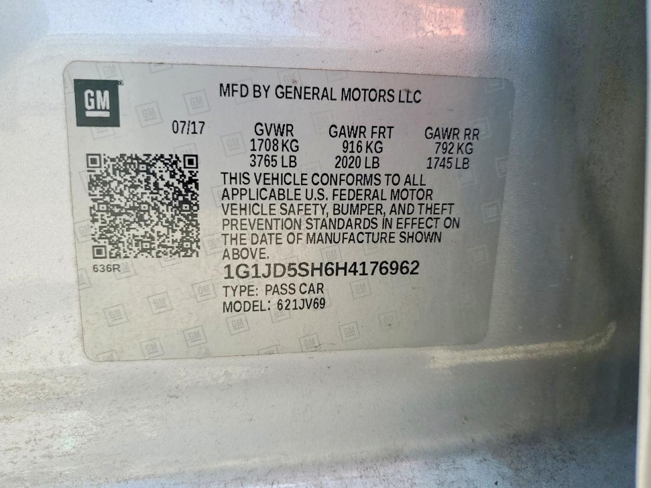 2017 Chevrolet Sonic Lt - zdjęcie 12