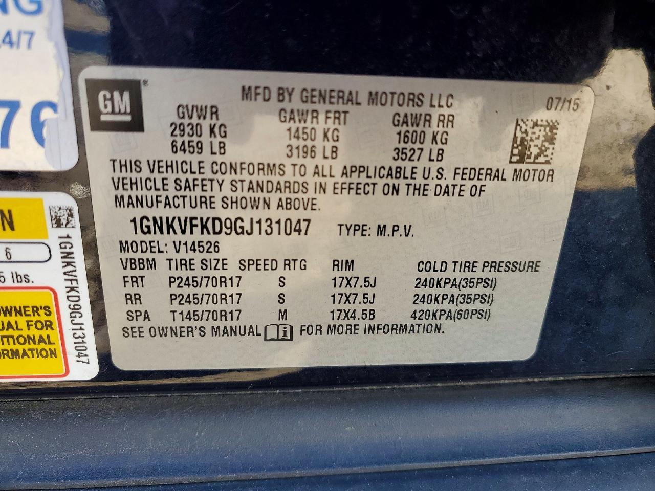 2016 Chevrolet Traverse Ls - zdjęcie 13