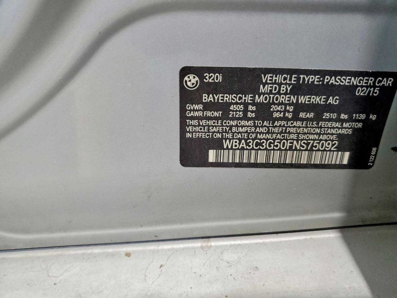 2015 BMW 320 I xDrive - zdjęcie 12