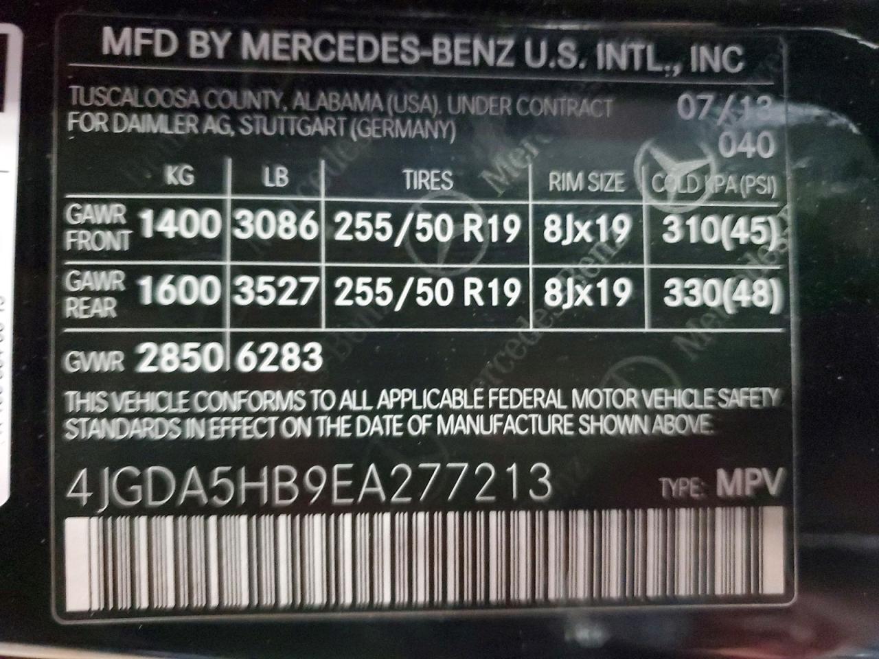 2014 Mercedes Benz Ml 350 4Matic - zdjęcie 13