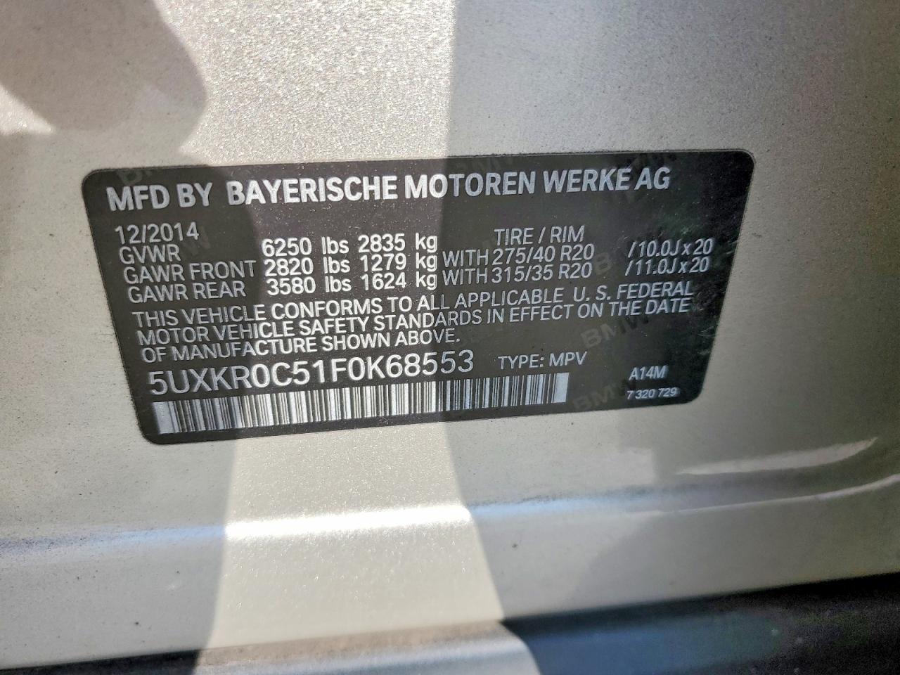 2015 BMW X5 xDrive35I - zdjęcie 13