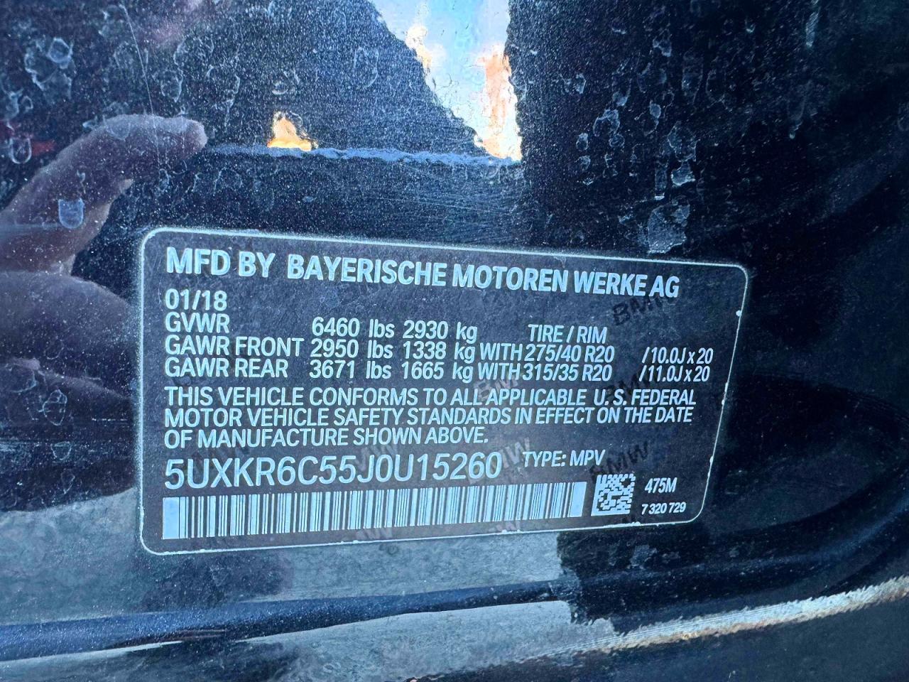 2018 BMW X5 xDrive50I - zdjęcie 10