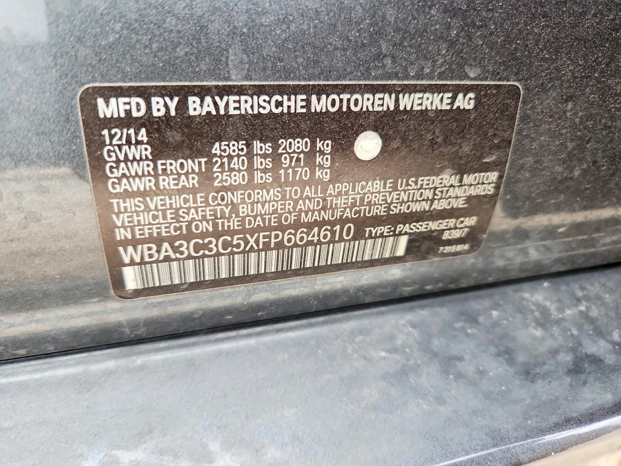 2015 BMW 320 I xDrive - zdjęcie 12