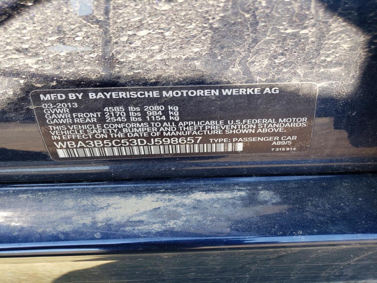 2013 BMW Seria 3 328i - zdjęcie 12