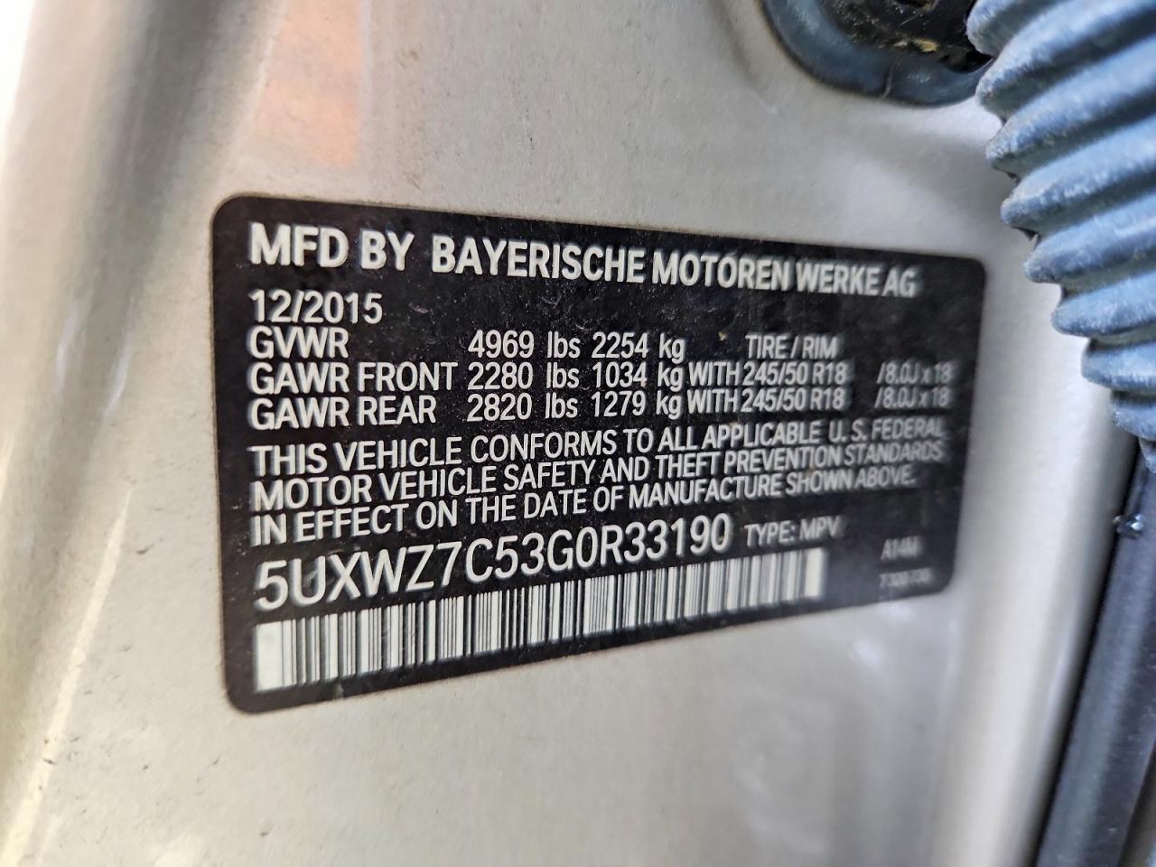 2016 BMW X3 Sdrive28I - zdjęcie 13