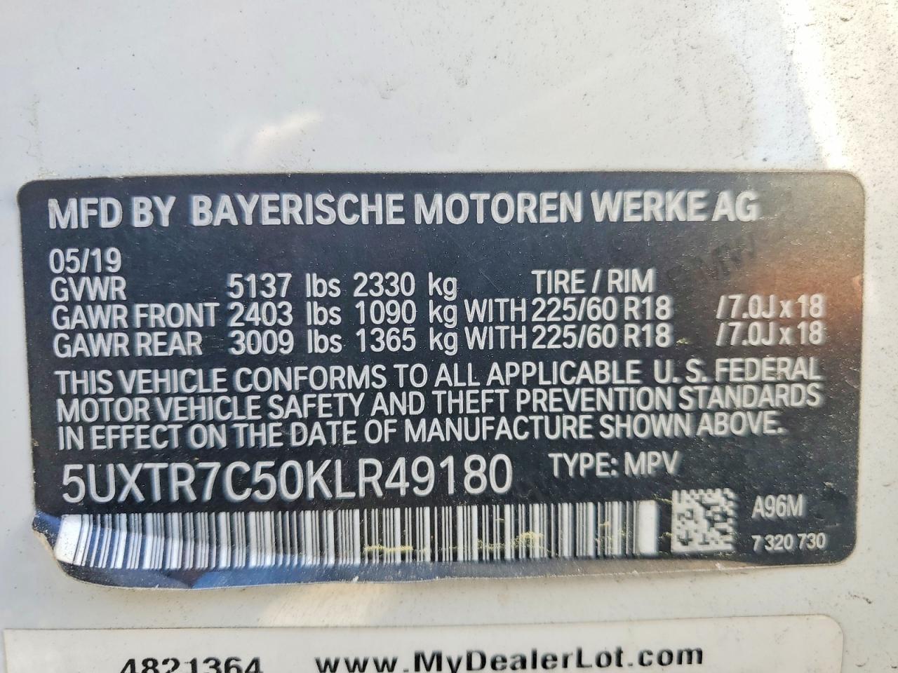 2019 BMW X3 Sdrive30I - zdjęcie 13