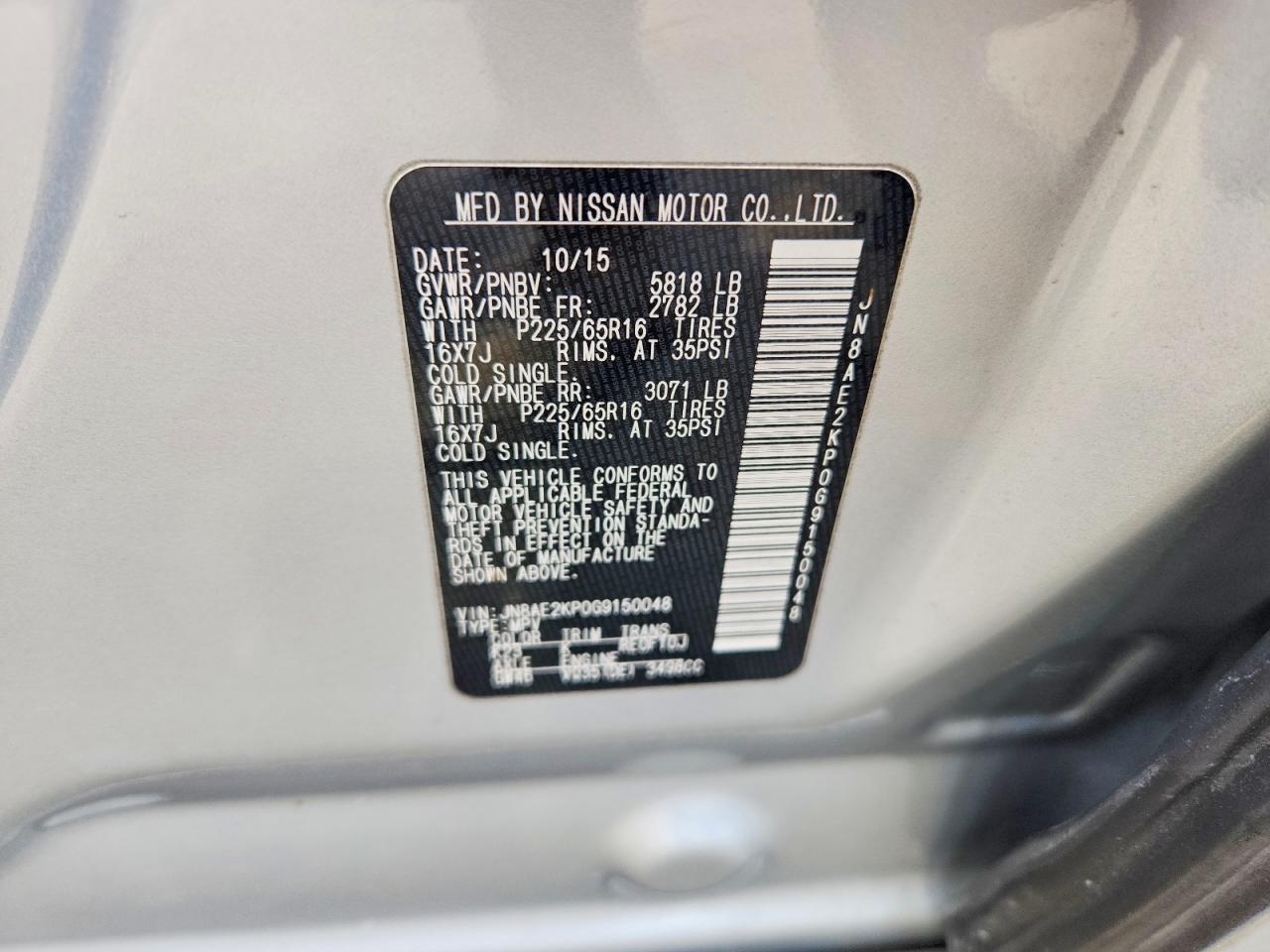 2016 Nissan Quest 3.5 Sv - zdjęcie 13