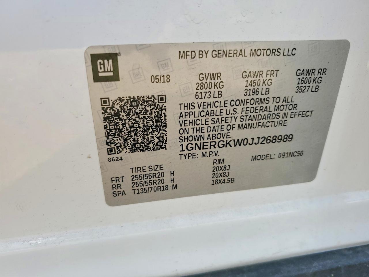 2018 Chevrolet Traverse Lt - zdjęcie 12