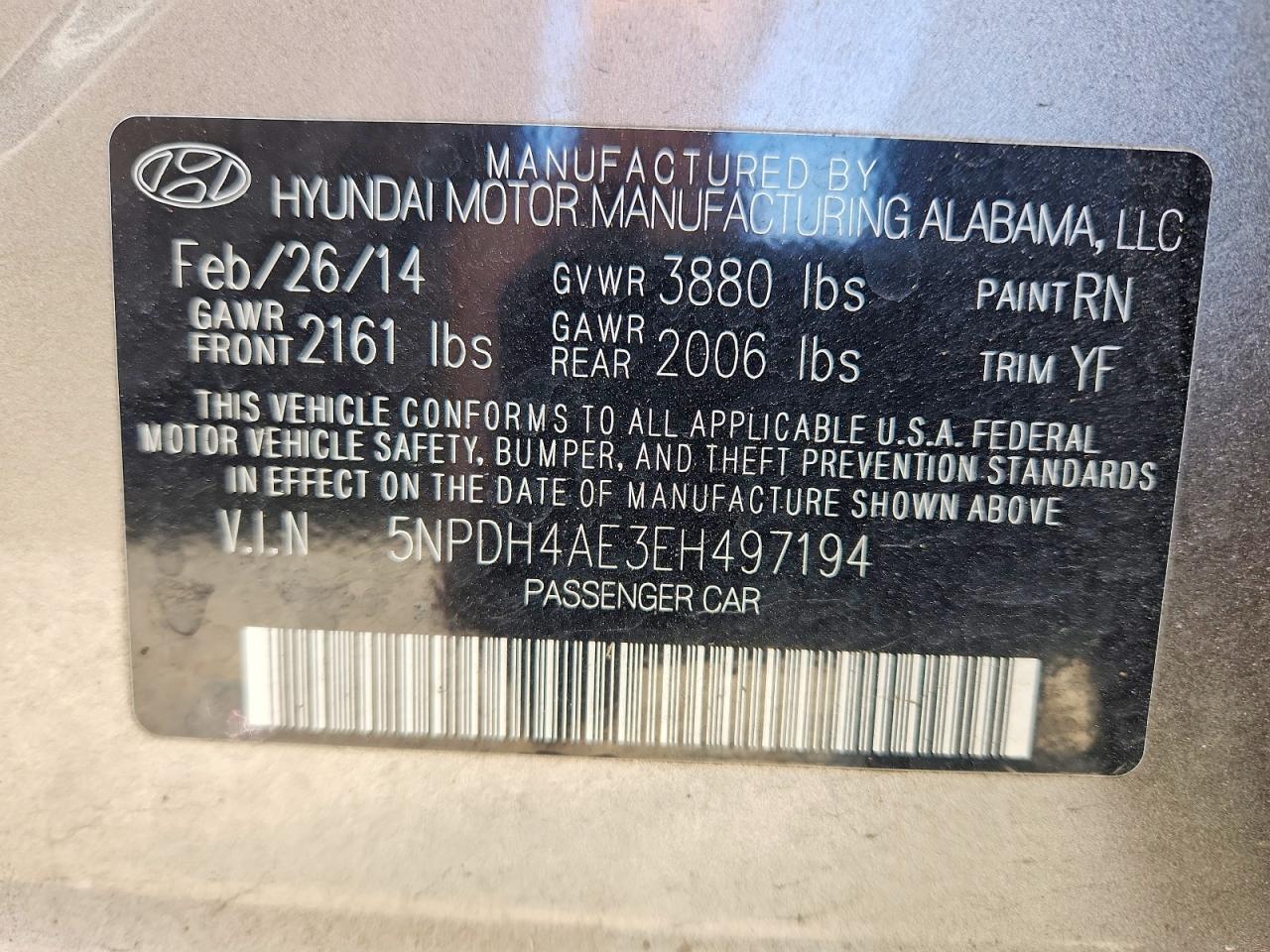 2014 Hyundai Elantra Se - zdjęcie 13