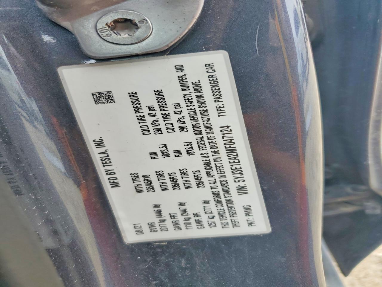 2021 Tesla Model 3 - zdjęcie 12