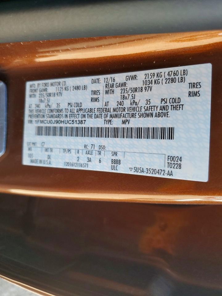 2017 Ford Escape Titanium - zdjęcie 12