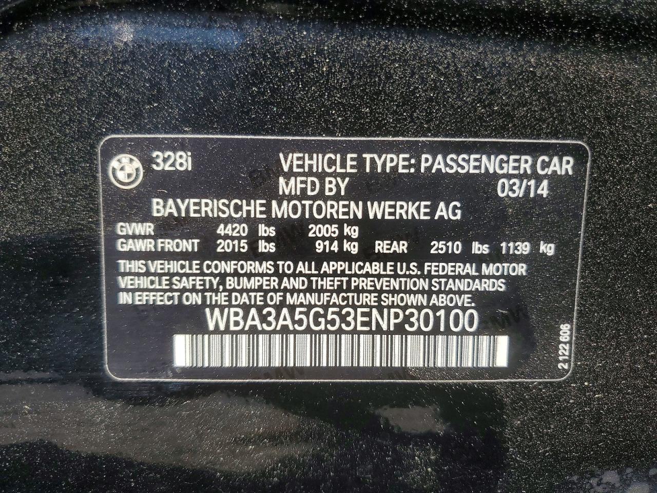 2014 BMW 328 I - zdjęcie 13