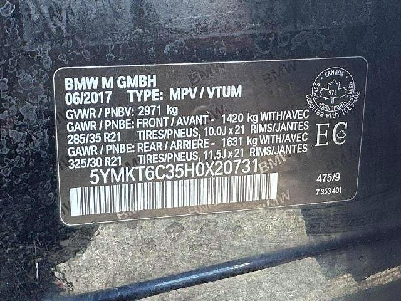 2017 BMW X5 M - zdjęcie 10