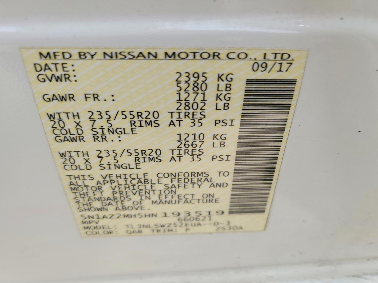 2017 Nissan Murano S - zdjęcie 13