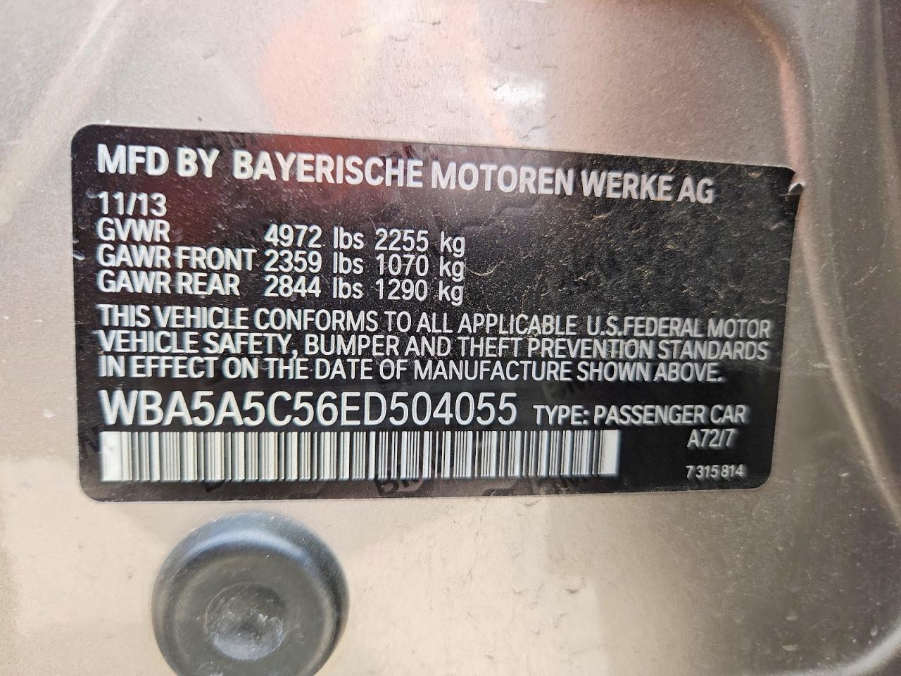 2014 BMW 528 I - zdjęcie 13