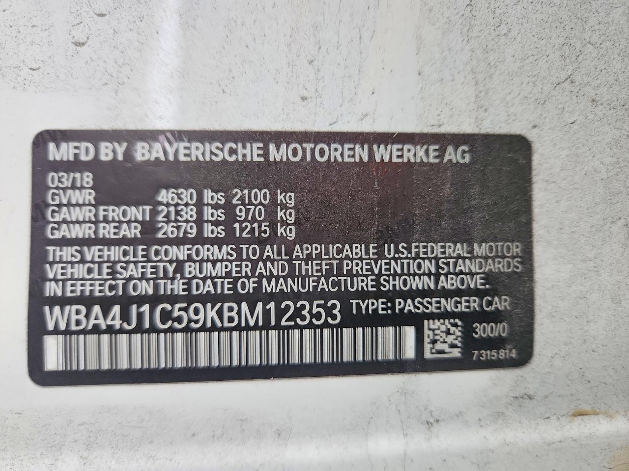2019 BMW 430I Gran Coupe - zdjęcie 12