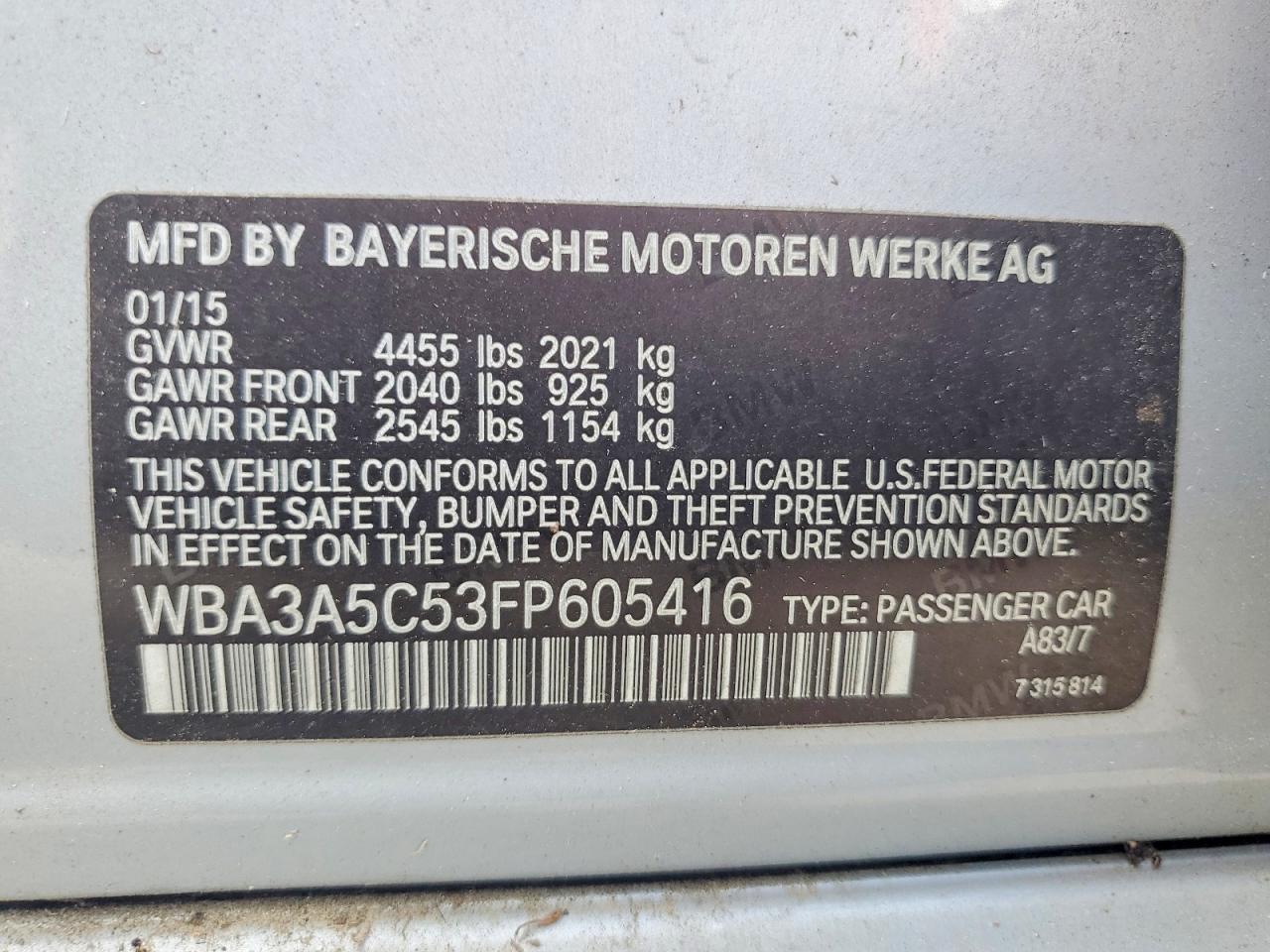 2015 BMW 328 I - zdjęcie 12