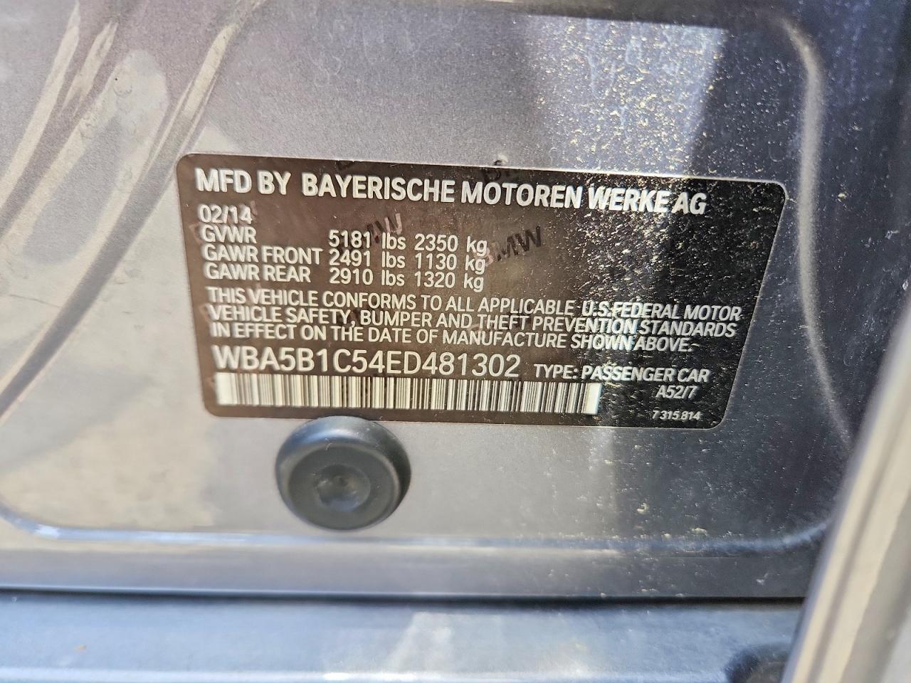 2014 BMW 535 I - zdjęcie 12