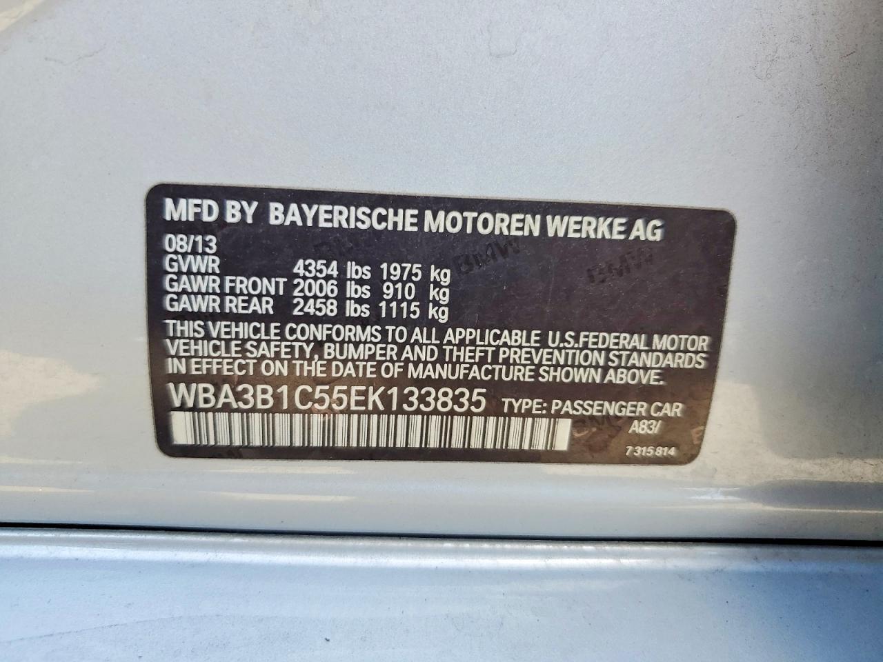 2014 BMW 320 I - zdjęcie 12