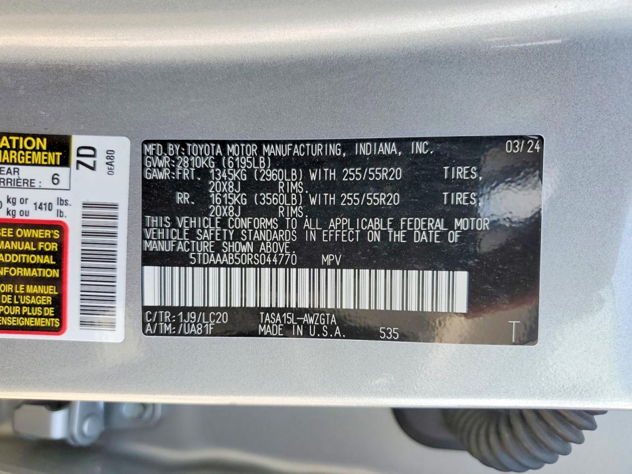2024 Toyota Grand Highlander Limited - zdjęcie 14