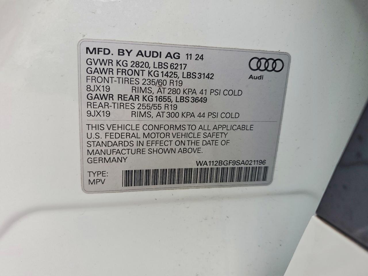 2025 Audi Q6 E-Tron Premium - zdjęcie 12