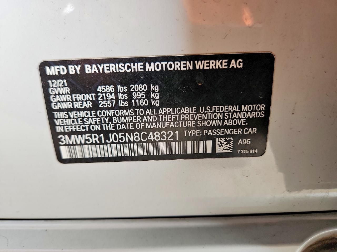 2022 BMW 330I - zdjęcie 12