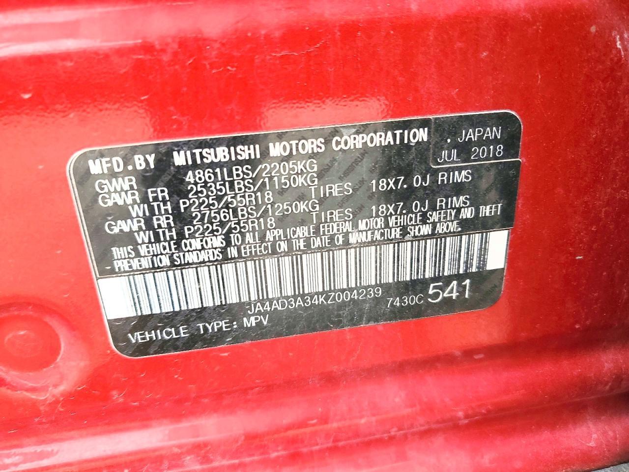 2019 Mitsubishi Outlander Se - zdjęcie 13