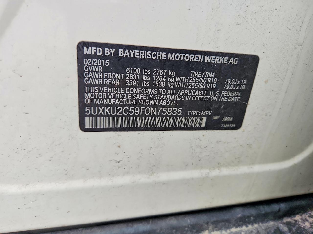 2015 BMW X6 xDrive35I - zdjęcie 12