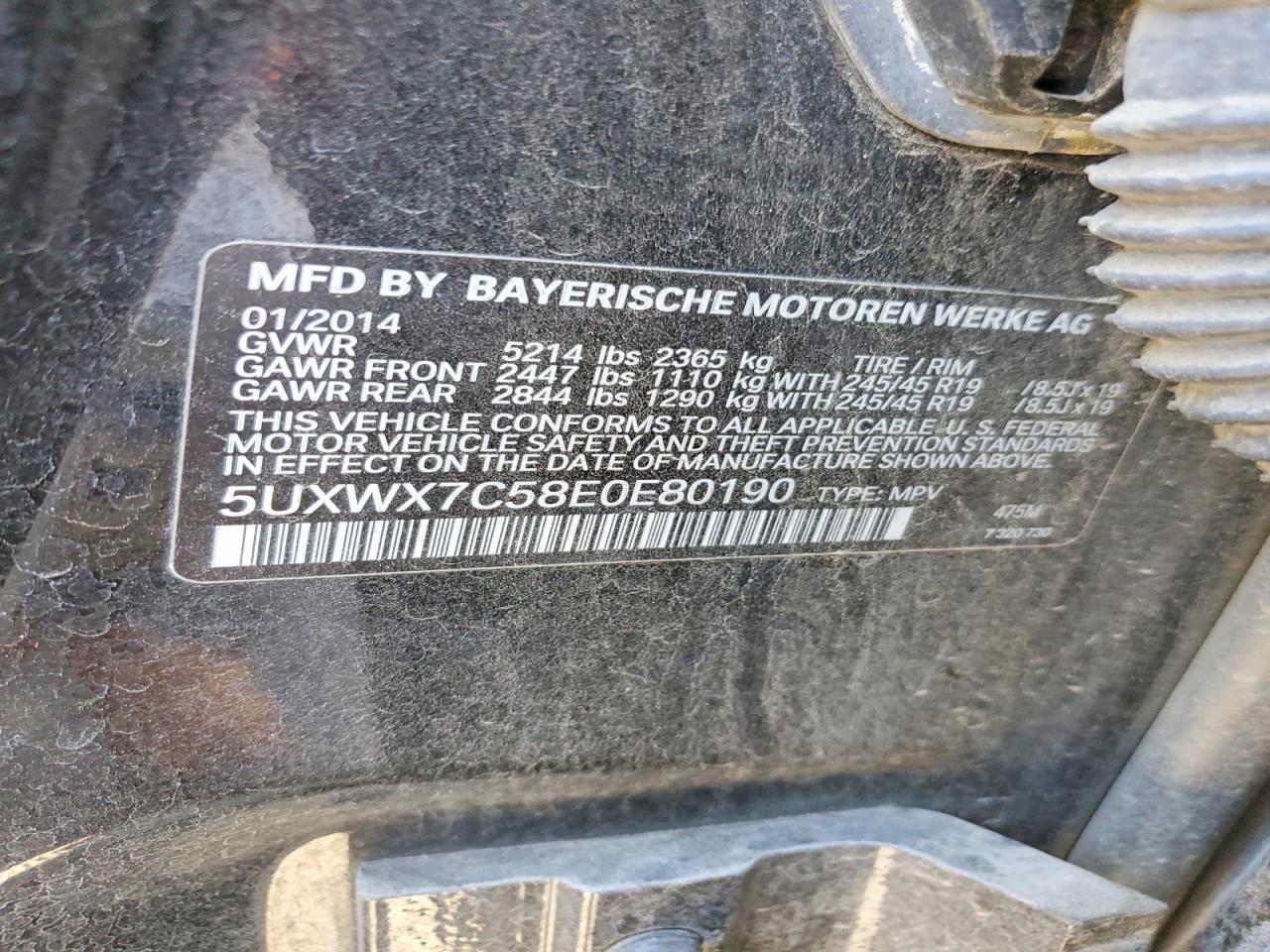 2014 BMW X3 xDrive35I - zdjęcie 13