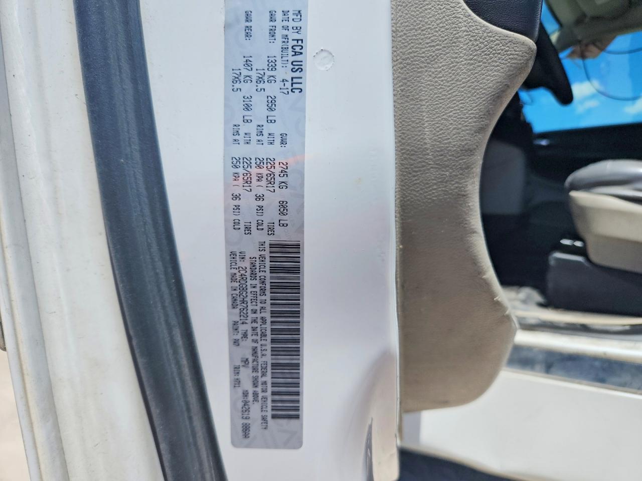 2017 Dodge Grand Caravan Se - zdjęcie 13