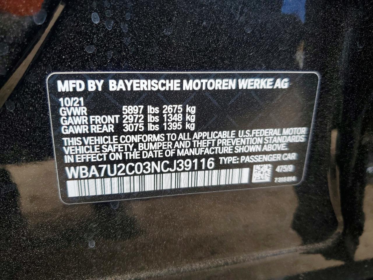 2022 BMW 750 Xi - zdjęcie 12