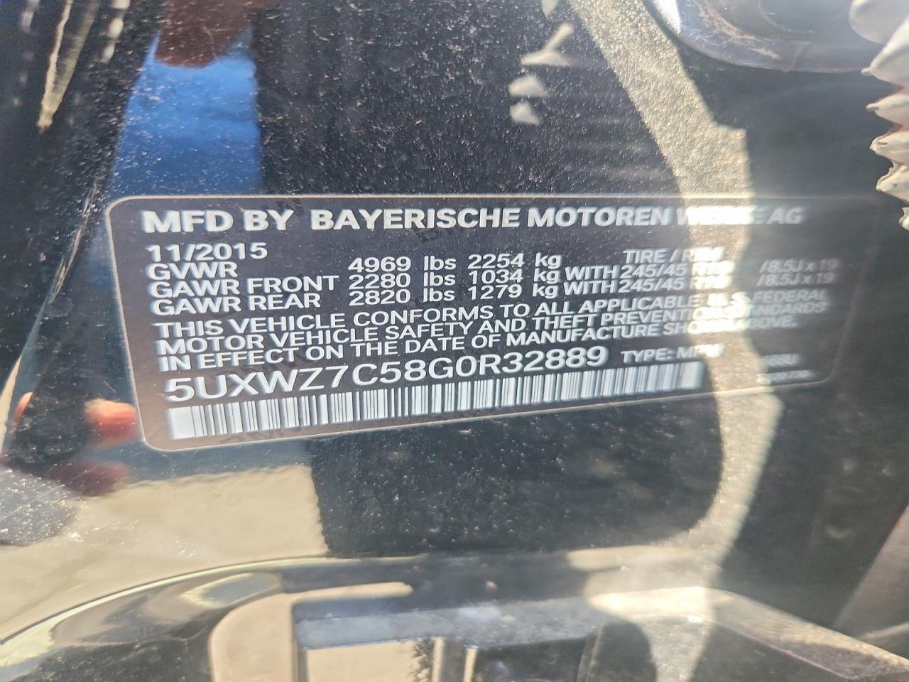2016 BMW X3 Sdrive28I - zdjęcie 12