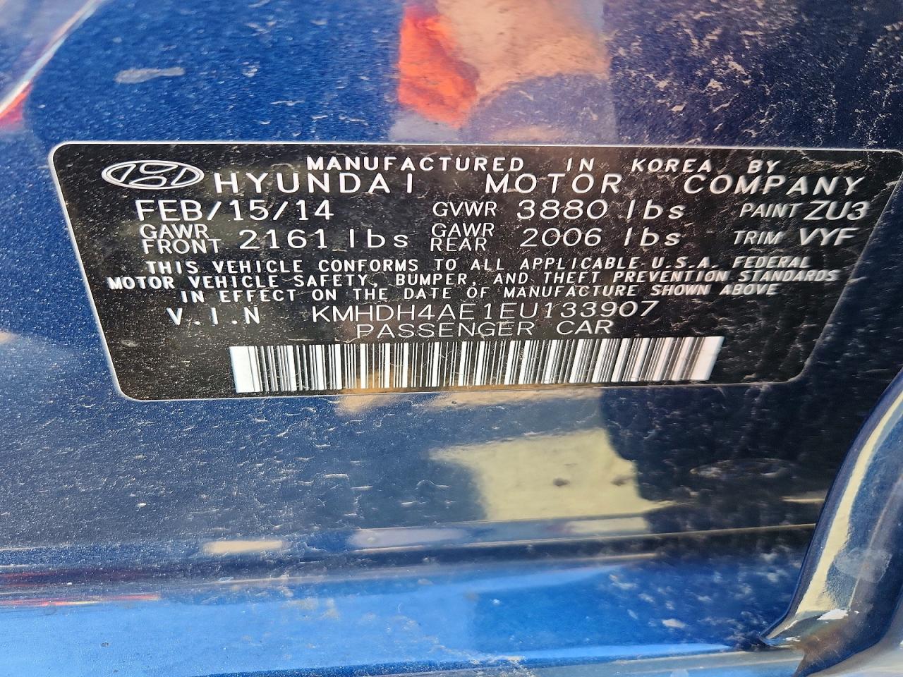 2014 Hyundai Elantra Se - zdjęcie 12
