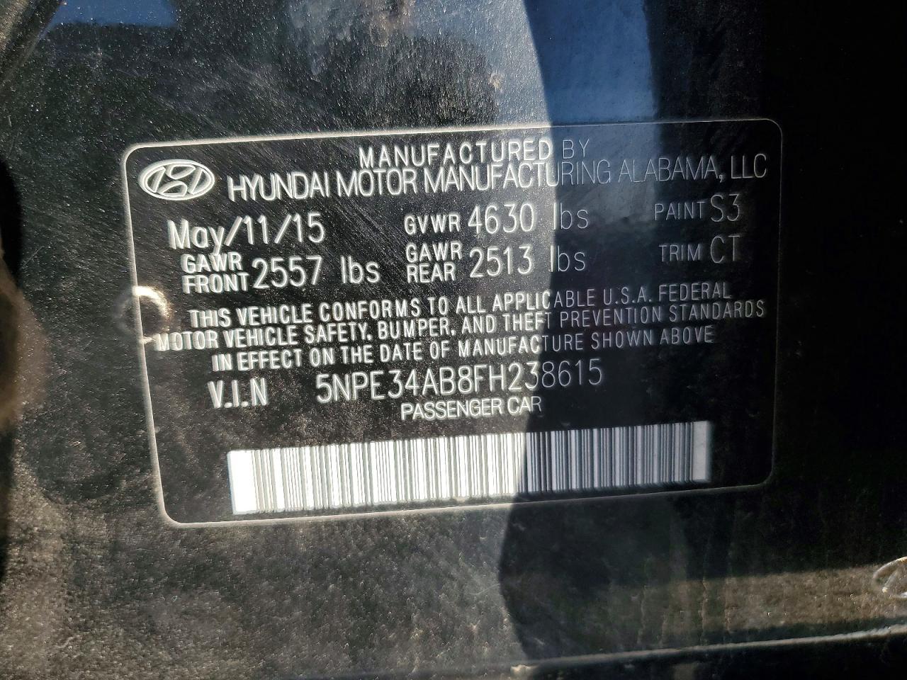 2015 Hyundai Sonata Sport 2.0T - zdjęcie 12