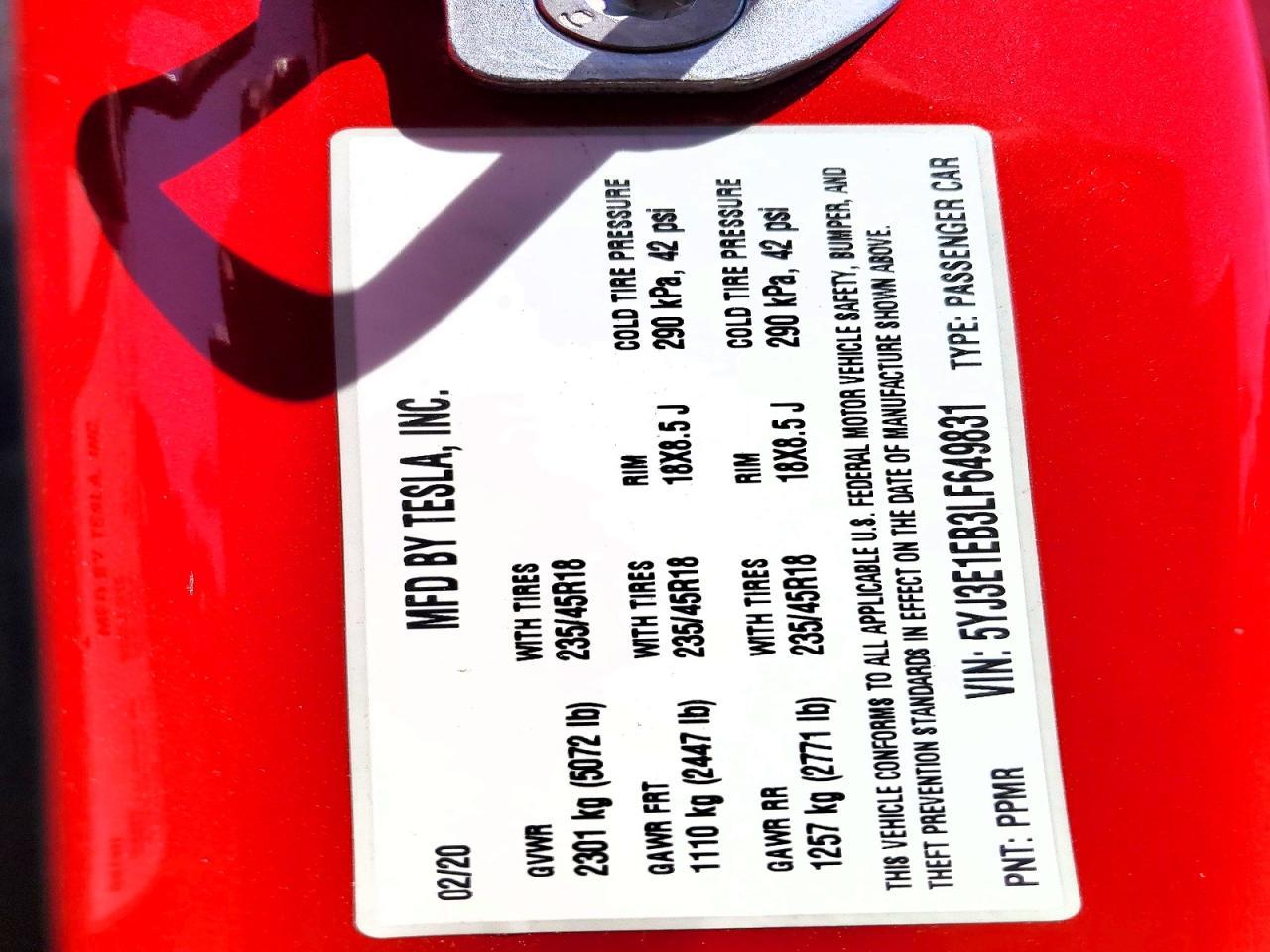 2020 Tesla Model 3 - zdjęcie 12