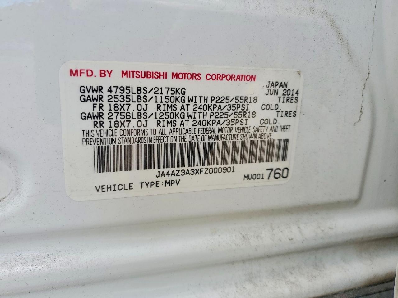 2015 Mitsubishi Outlander Se - zdjęcie 13