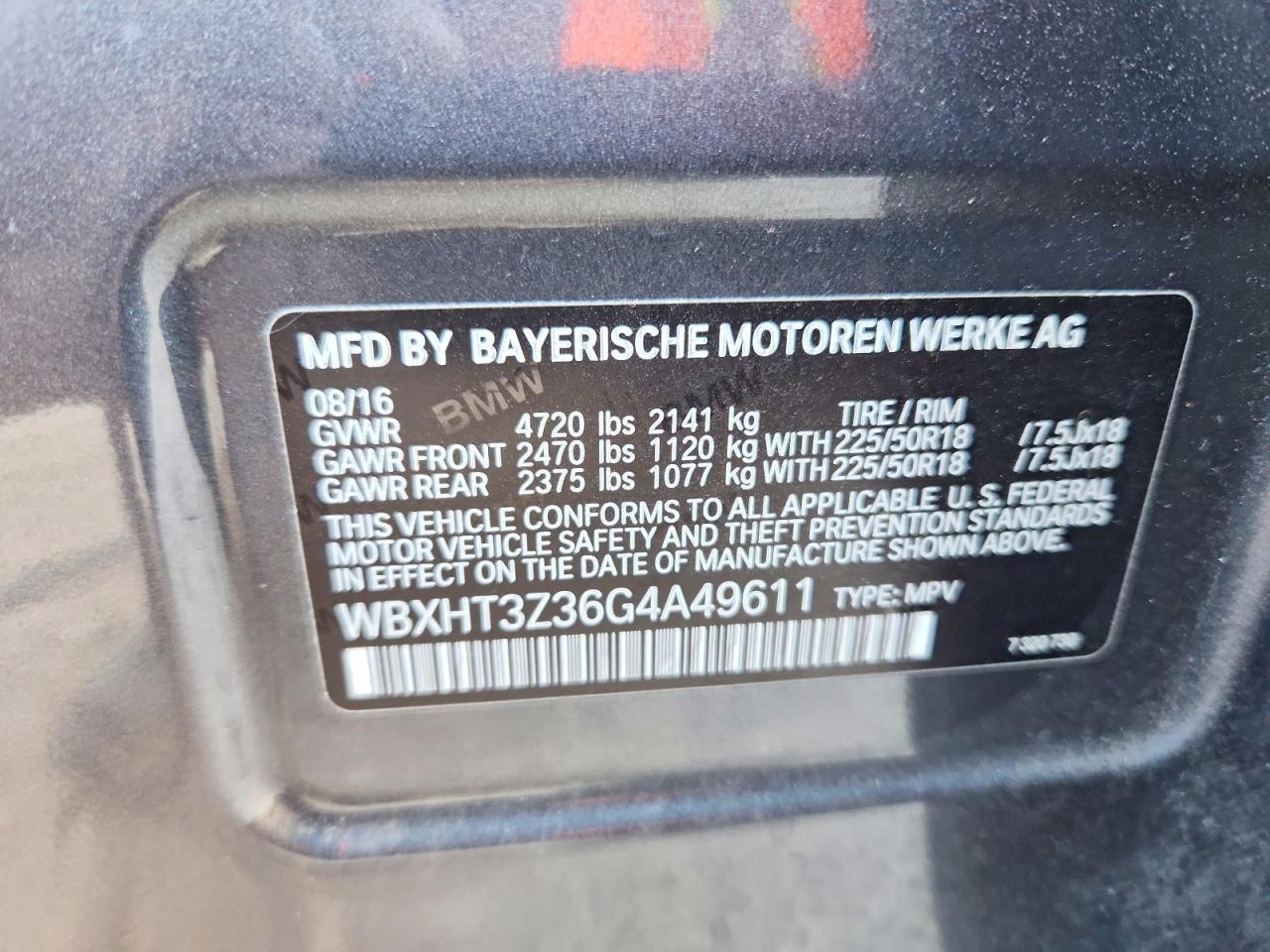 2016 BMW X1 xDrive28I - zdjęcie 12