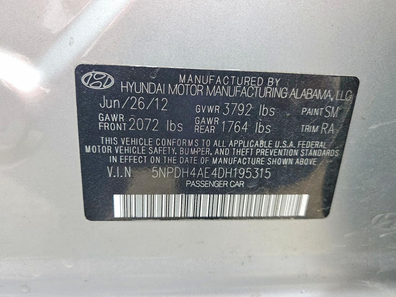 2013 Hyundai Elantra Gls - zdjęcie 12