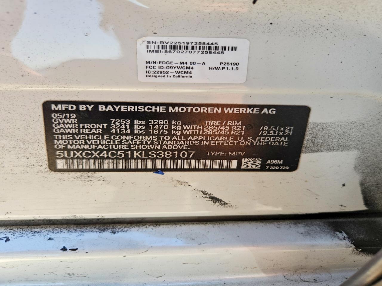 2019 BMW X7 xDrive50I - zdjęcie 13
