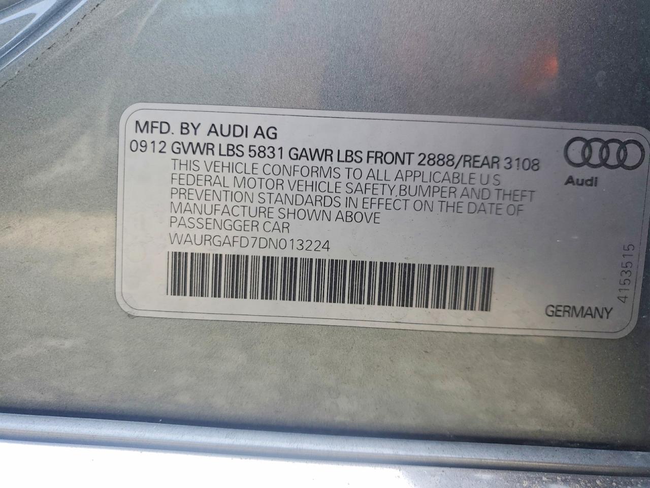 2013 Audi A8 L Quattro - zdjęcie 12