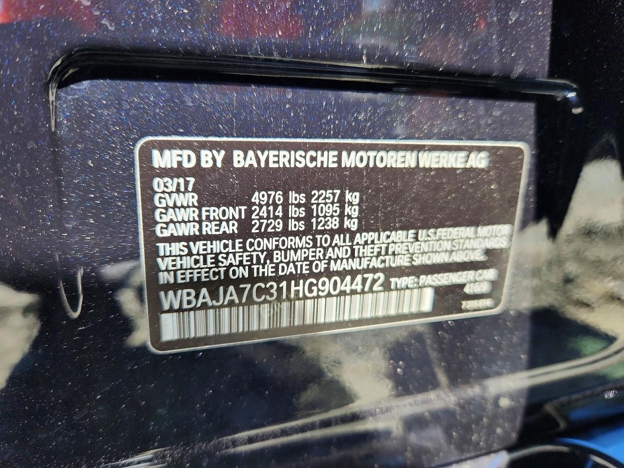 2017 BMW 530 Xi - zdjęcie 12