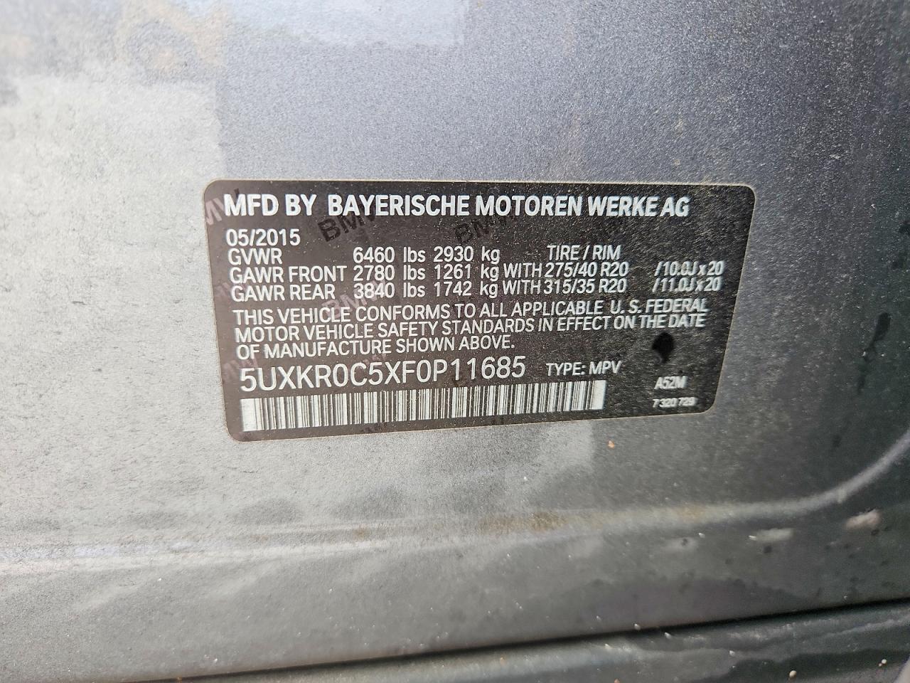 2015 BMW X5 xDrive35I - zdjęcie 13