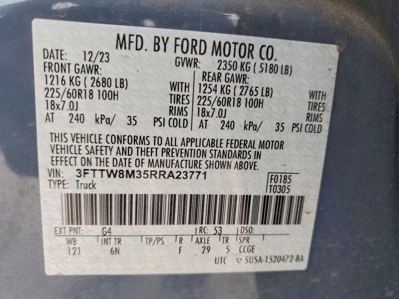 2024 Ford Maverick Lariat - zdjęcie 12