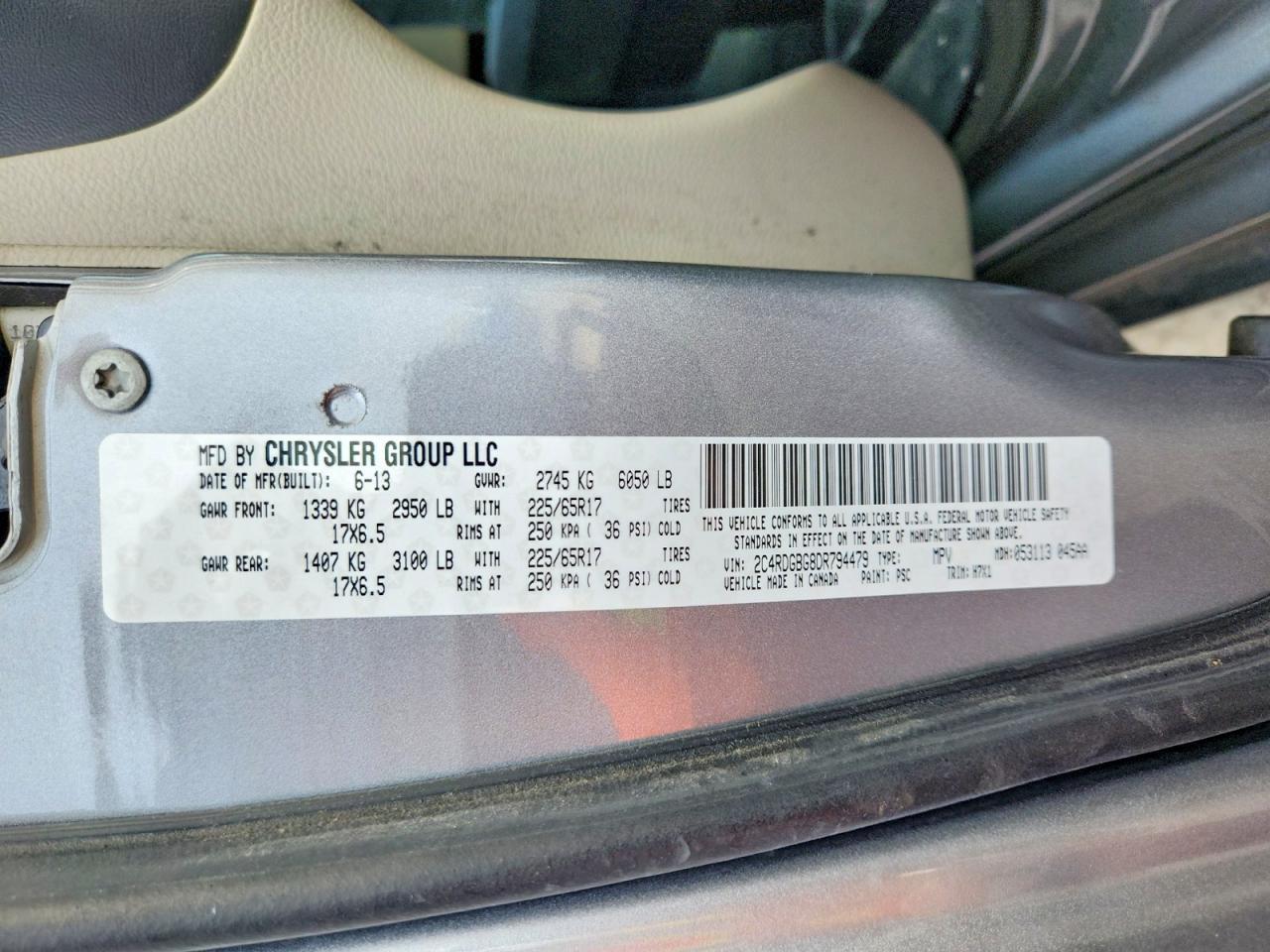 2013 Dodge Grand Caravan Se - zdjęcie 13