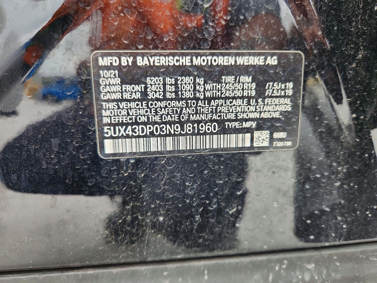 2022 BMW X3 Sdrive30I - zdjęcie 14