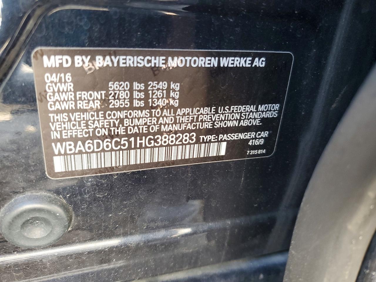 2017 BMW 650 Xi Gran Coupe - zdjęcie 12